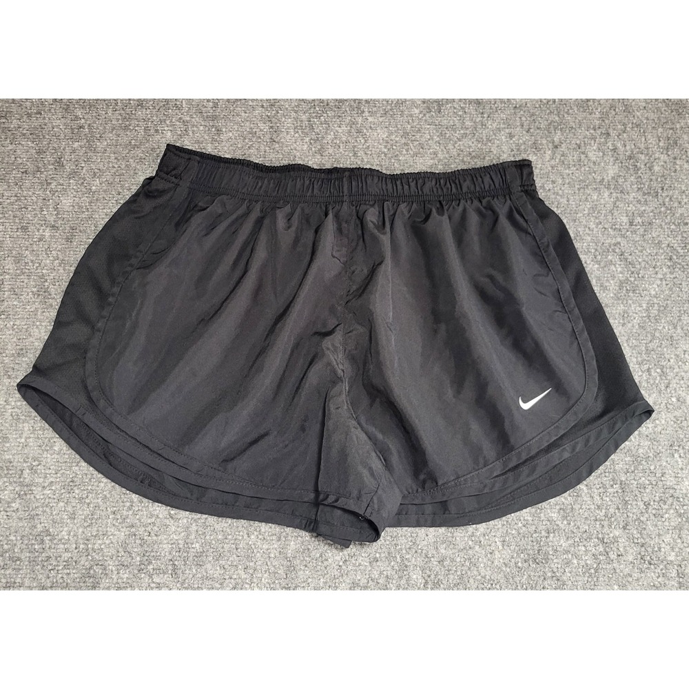 Nike Women's Tempo Brief-Lined Black Running Shorts (831558-014) Size X-Large